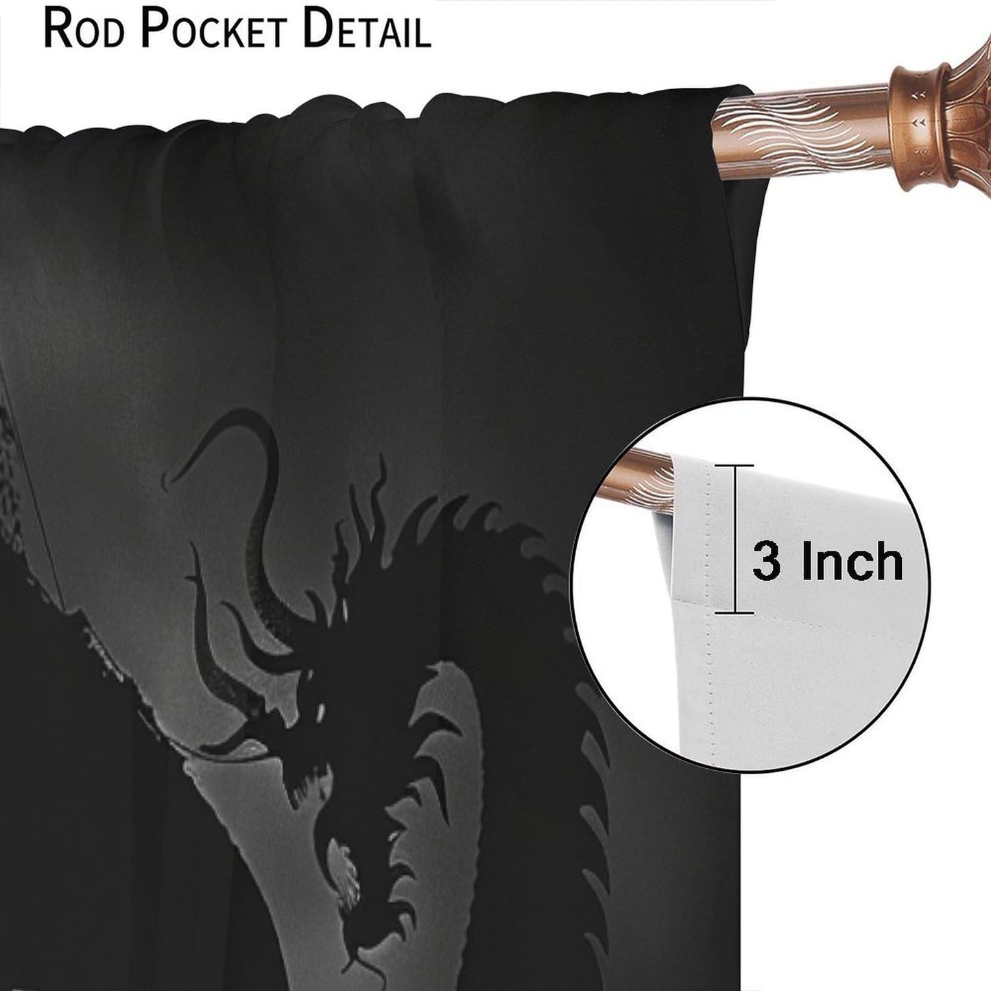 TOWINSFB Ancient Sailboat Wave Blackout Curtains, Medieval Ship Black Sky Home Decor Rod Pocket Window Drapes for Living Room Bedroom- 2 Panels, Each 63" L x 21" W