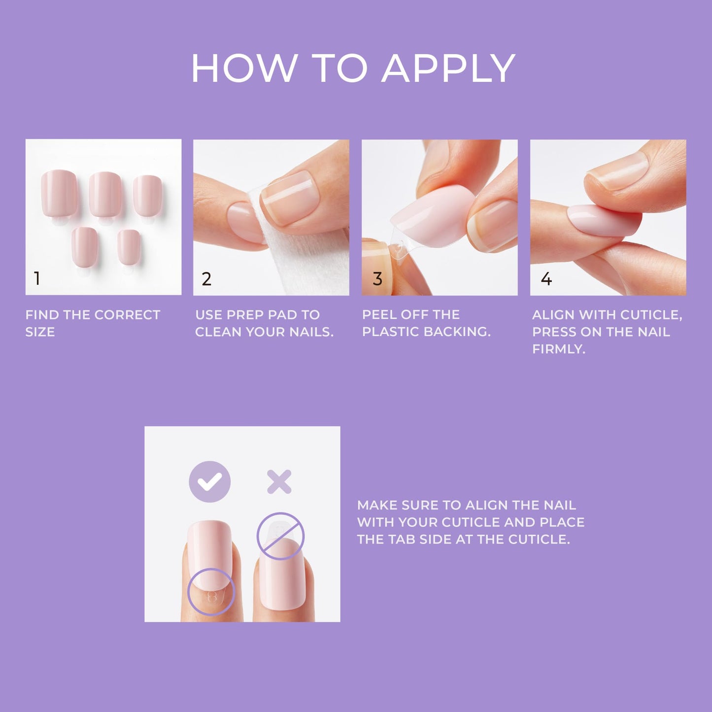 KISS imPRESS No Glue Mani Press On Nails, Color, 'Peevish Pink', Pink, Short Size, Squoval Shape, Includes 30 Nails, Prep Pad, Instructions Sheet, 1 Manicure Stick, 1 Mini File