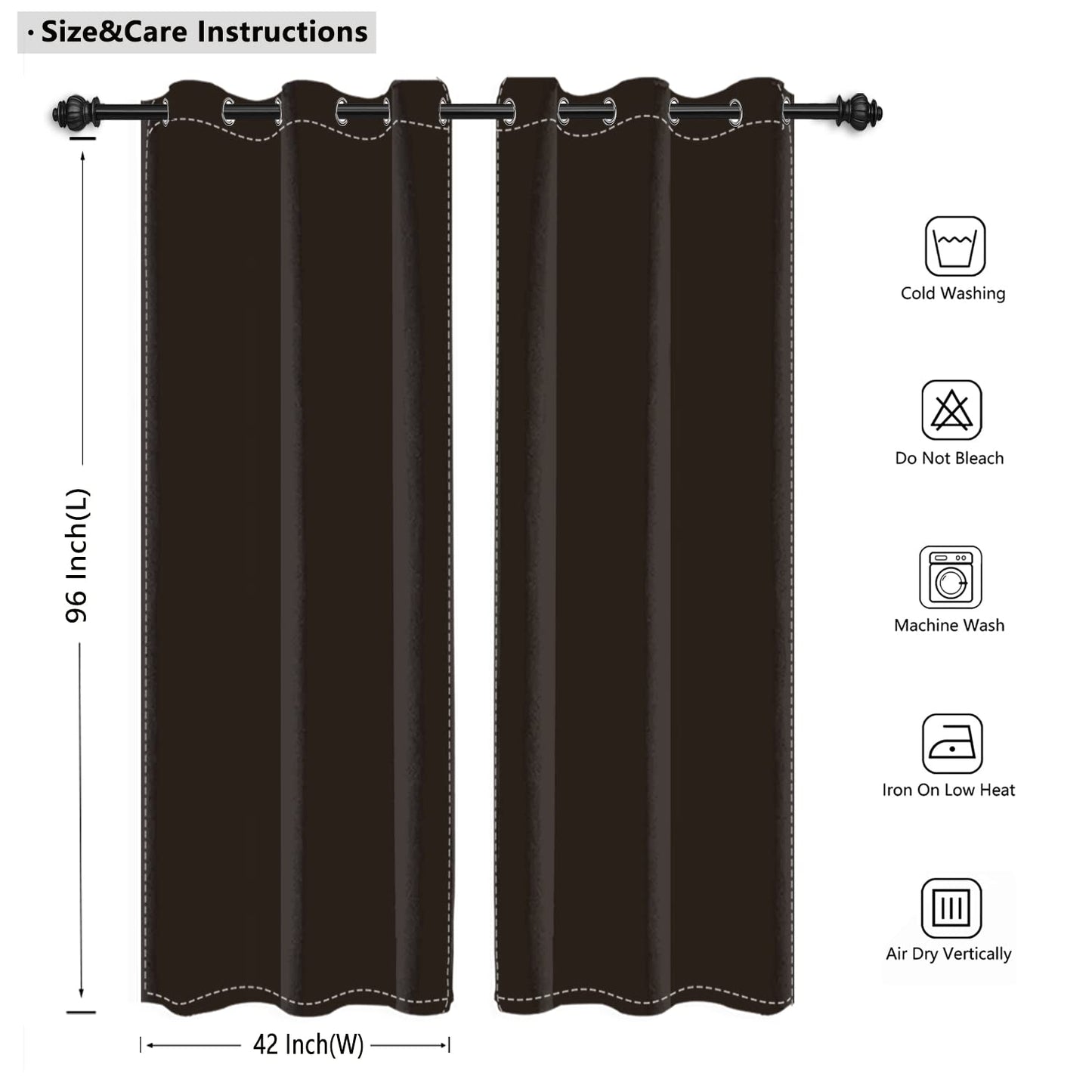 Umpoo Green Ivy Leaf Blackout Curtains Leaves Plants Rustic Stone Wall Spring Scenery Curtain for Living Room Bedroom Home Decoration Window Drapes Fabric Set of 2 Panels, 42x96 Inch