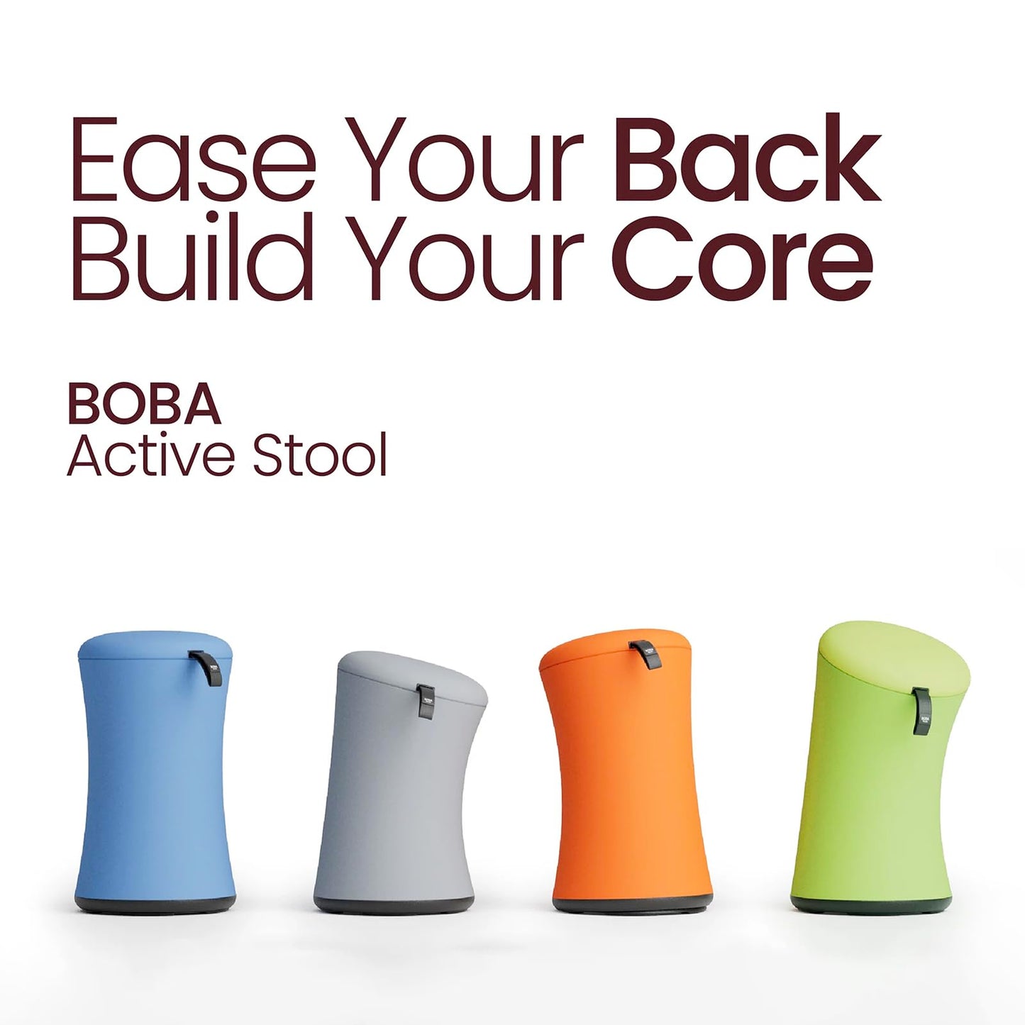 TopJob Boba Chair Stylish Active Wobble Stool, ADHD Chair, Improves Posture and Focus, Ergonomic with Height Adjustable Stool for Adults Children for Home Office, Study Room (Lime Green)