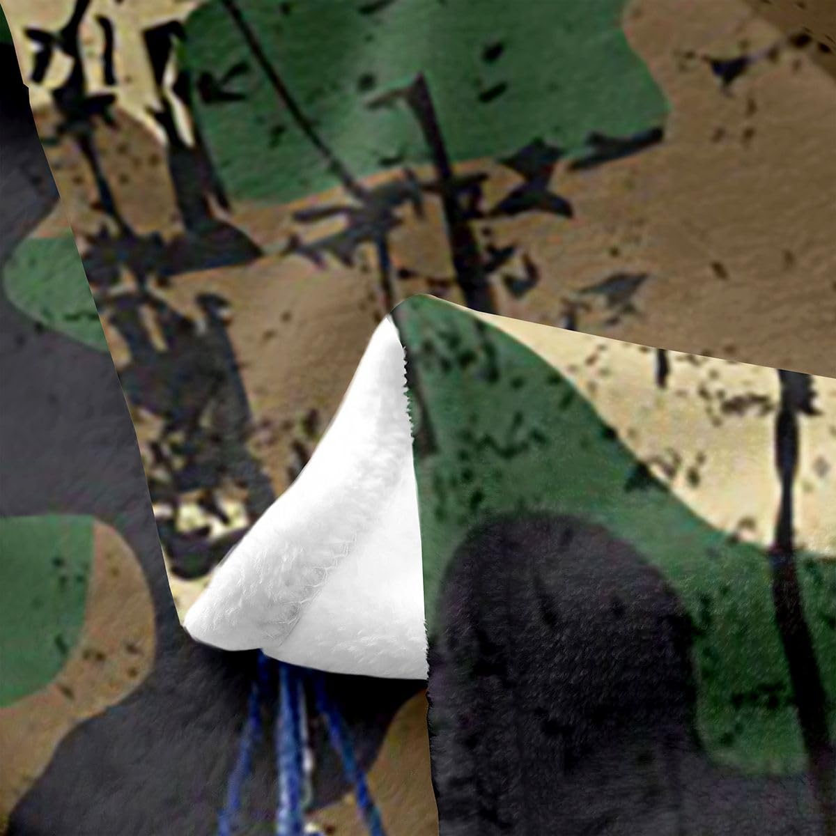 Feelyou Army Camouflage Fleece Throw Blanket,All Season Military Aircraft Print Bed Blanket Ship Tank Camouflage Flannel Fuzzy Blanket for Bed Sofa Couch,Bedroom Decor Plush Blanket 40"x50"