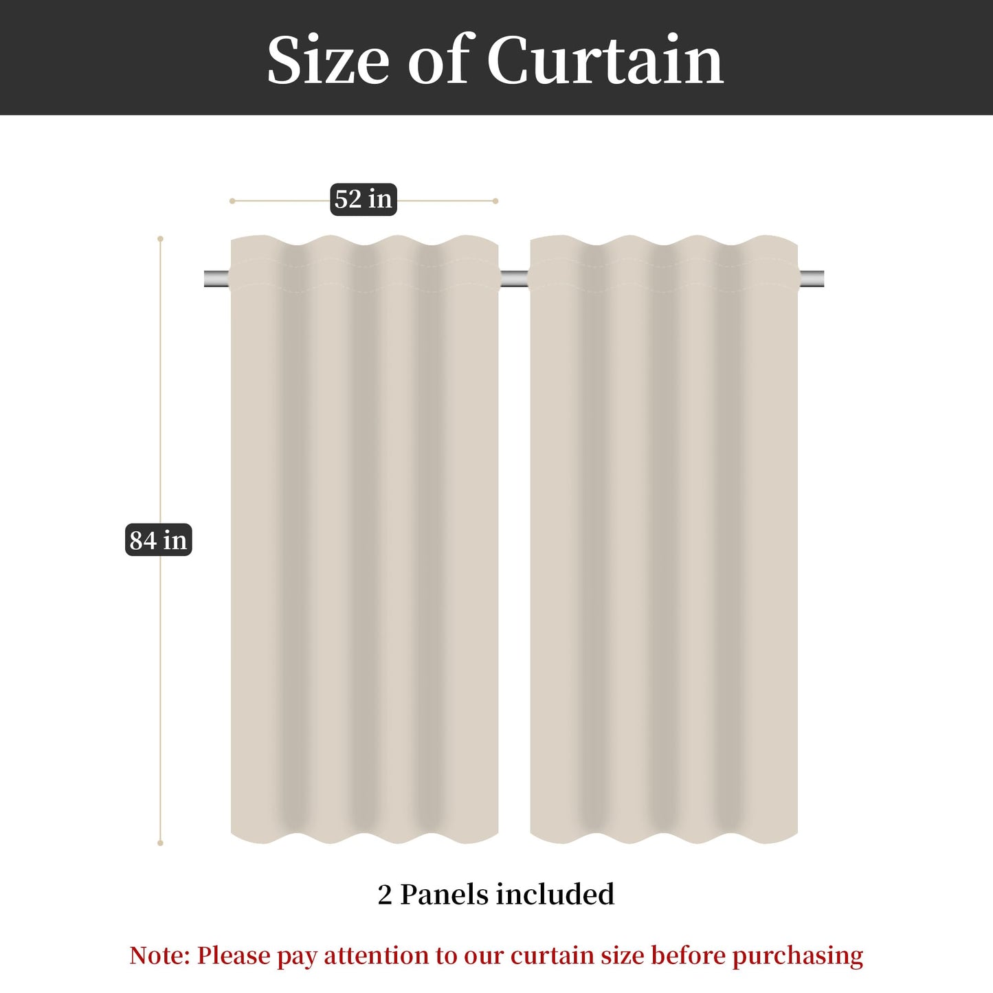 Loom and Mill Luxury Damask Curtains for Bedroom, Lined Thick Jacquard Blackout Curtains with Tiebacks, Window Curtain for Living Room Party Banquet Decor (2 Panels, 52 x 84 Inch, Black)