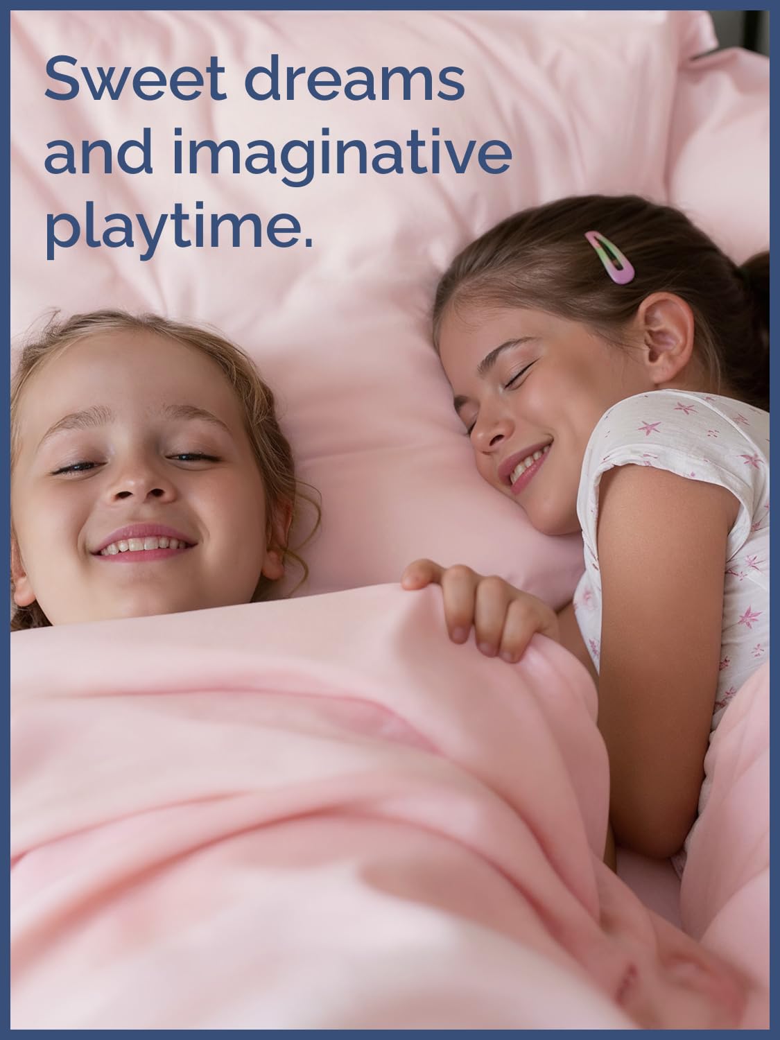 Kids Full Size Bed Sheet Set - 4 Piece Kids Loft Bed Sheets - Solid Pink Themed Bedding - Soft, Cute and Cozy - Breathable and Machine Washable - Bedding for Boys, Girls, Teens & Toddlers - Oeko-Tex