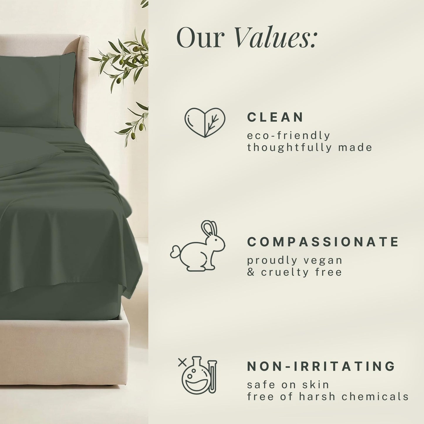 Hearth & Harbor Bed Sheets, Luxury Soft 6 Piece Bed Sheet Set Extra Deep Pocket Fitted Sheets Fits Mattress up to 21", Double Brushed Bedding Sheets & Pillowcases,