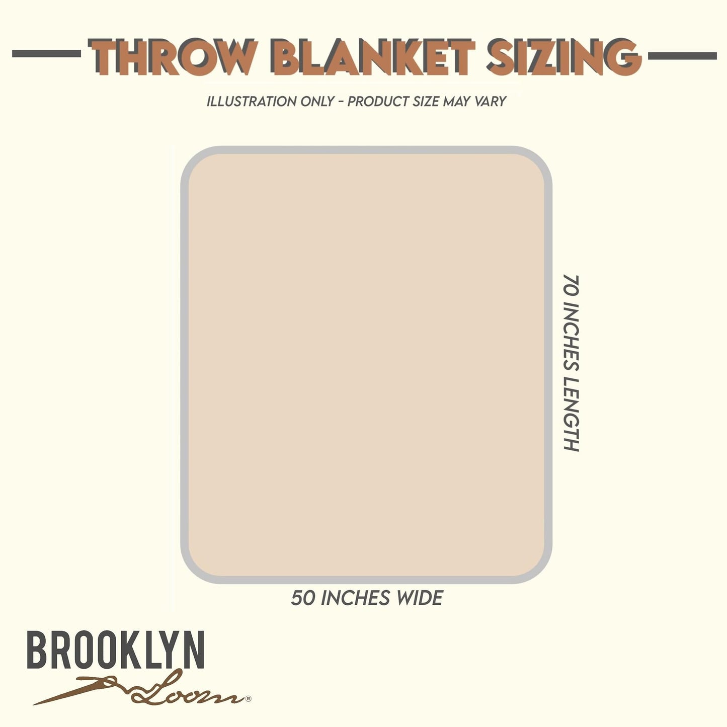 Brooklyn Loom Luxe Chevron 50x70 Throw, Textured Solid Color, Adult Bedding, Oeko-TEX Certified
