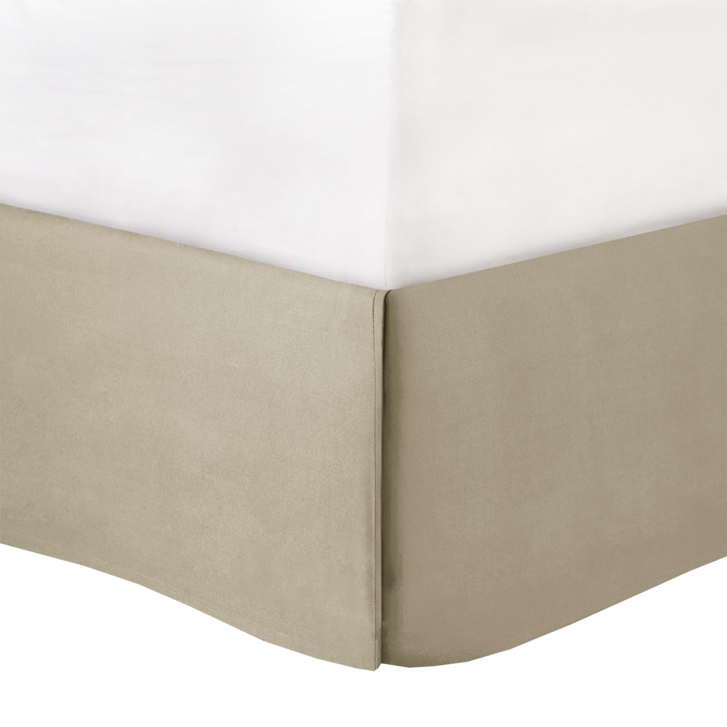 Madison Park Palmer Comforter Set-Luxury Faux Suede Design, Striped Accent, All Season Down Alternative Bedding, Matching Shams, Decorative Pillow, Bed Skirt, King (104 in x 92 in), Green 7 Piece