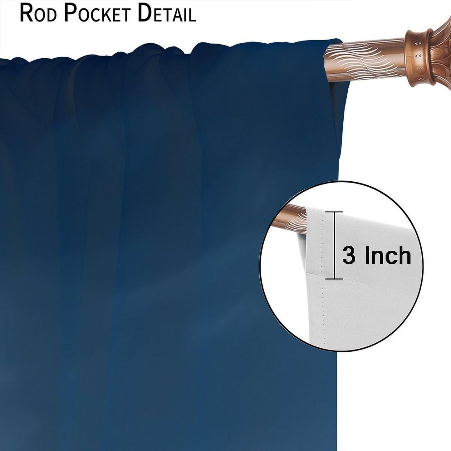 City Skyline Curtains, Blue Night City Lights Harbor View Print, Rod Pocket Light Filtering Window Drapes for Living Room Bedroom, 20.5" W x 44.5" L, 2 Panels （No Blackout）