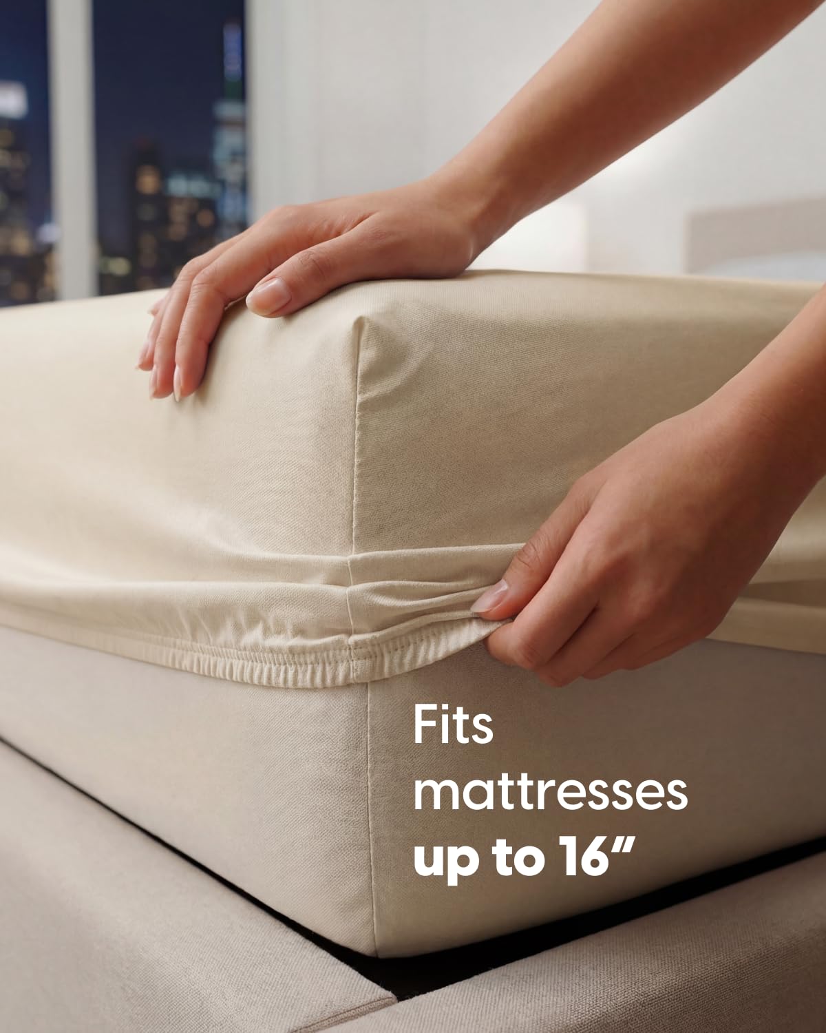 Sleepy Town Twin Size Bed Sheets - 3 Piece - Twin Sheet Set - Extra Soft, Comfy & Cooling - Easy Care - Shrinkage, Wrinkle & Fade Resistant - Brushed Microfiber - Deep Pocket Bed Sheets (Cream)