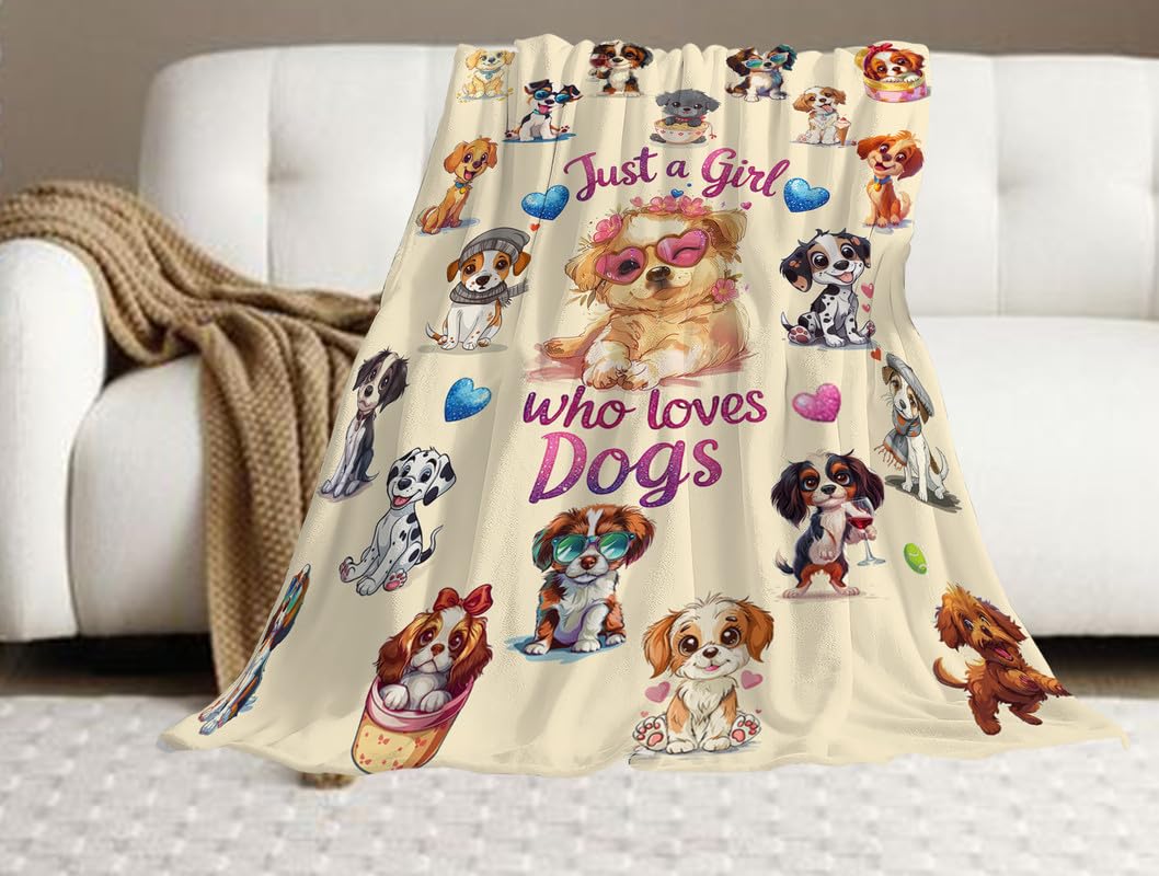 Dog Throw Blanket Super Soft Fleece Cozy Plush Dogs Blanket 40" X 50"
