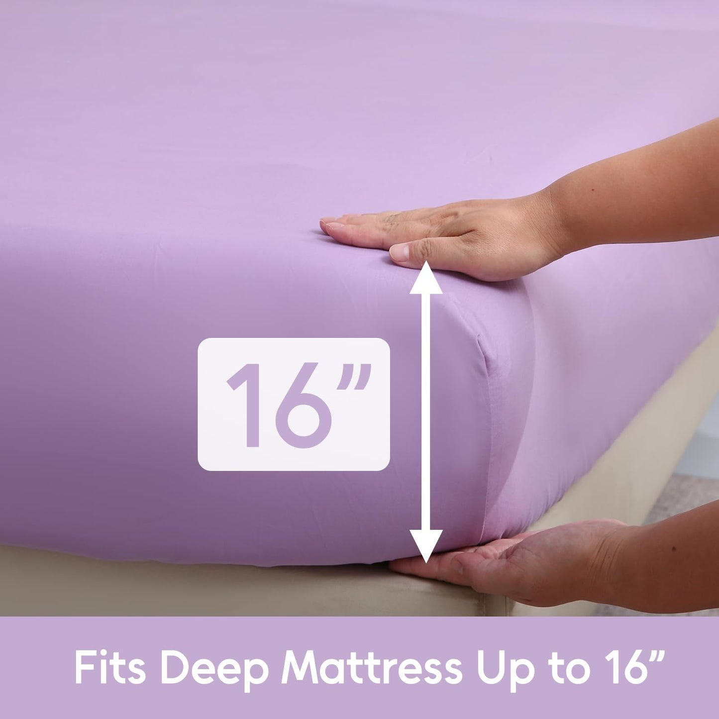LONAVA Botaincal King Size 6 Pcs Sheet Set, Breathable Microfiber Deep Pocket Lavender Fitted Sheets, Comfy & Breathable Patterned Flat Sheets,4 Gentle Soft Pillowcases, Tropical