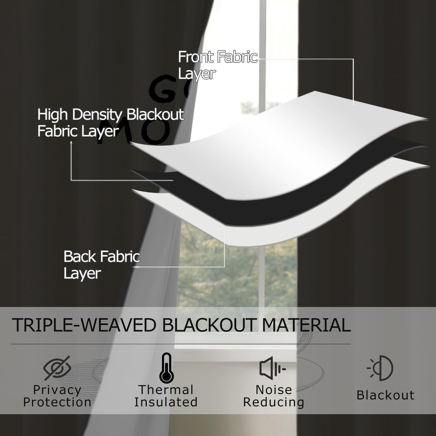 Solvivae Coffee Curtains Blackout, Room Darkening Thermal Insulated Grommet Drapes for Bedroom Living Room, Coffee Theme Kitchen Patterned Window Treatments, 96 Inch Curtains 2 Panel Set