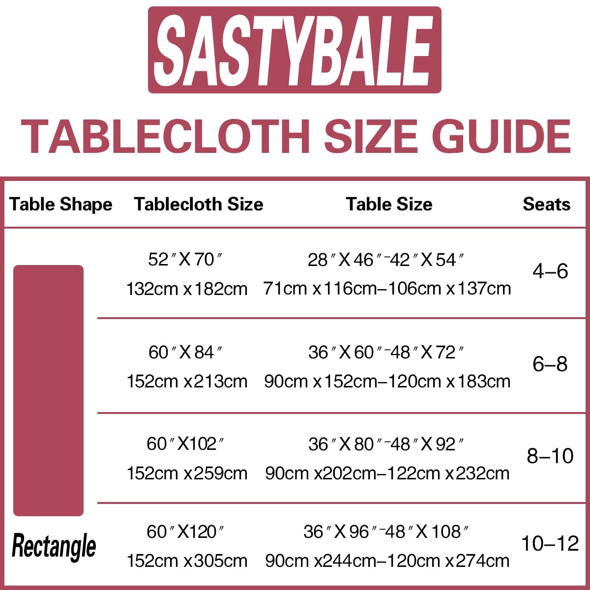 SASTYBALE Spring Summer Vinyl Tablecloth with Flannel Backing Rectangle 60 x 84 Inch, Waterproof & Wipe Clean Thick Plastic Table Cloth, Floral Table Cover for Dining, Party, Picnic, Outdoor, Rose