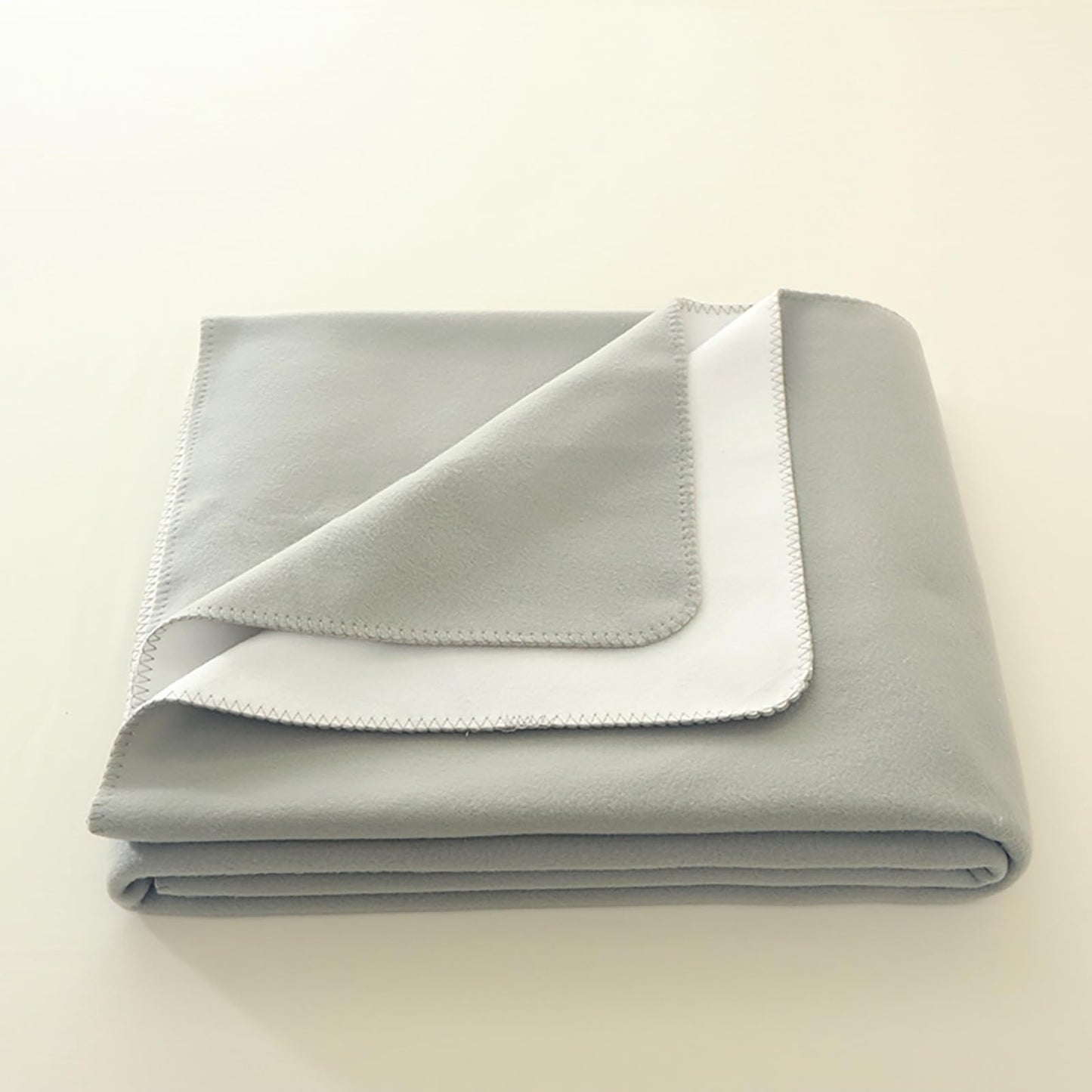 DCSKY Double Sided Cashmere Blanket, Throw Blanket for Couch, Home Decoration Bed Blanket (Grey/White 60''x80'')