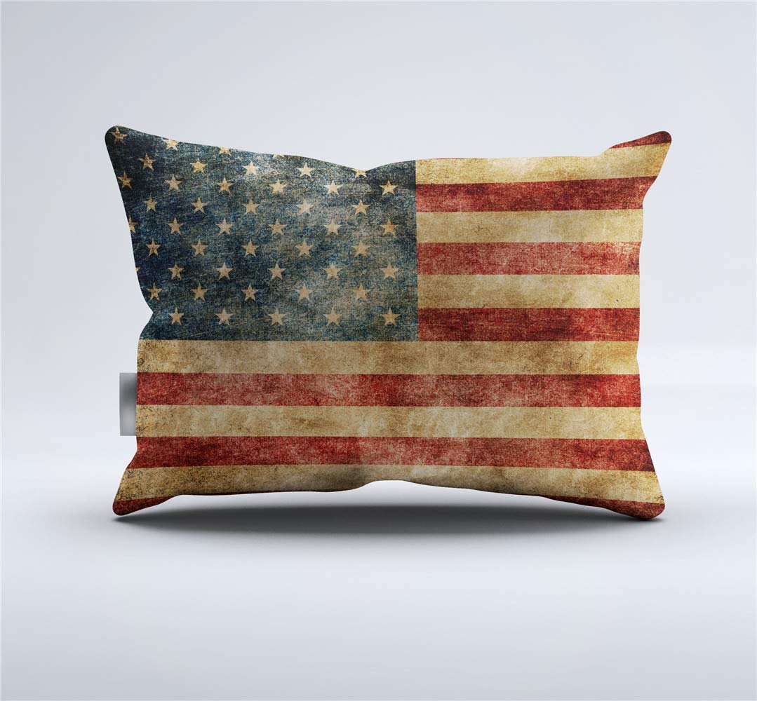 REALIN American Flag Duvet Cover Set Stars and Stripes Bedding Vintage Bed Sets 2/3/4PCS Quilt Covers/Sheets/Pillow Shams,Twin/Full/Queen/King (D,Twin-172x218cm-3PCS)