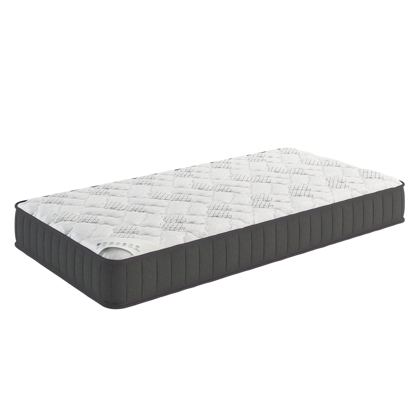 Ottomanson Twin XL 9" Hybrid Mattress - Firm - Made in USA - Individually Pocketed Coils & CertiPUR-US Foam - Fiberglass-Free - Bed in a Box