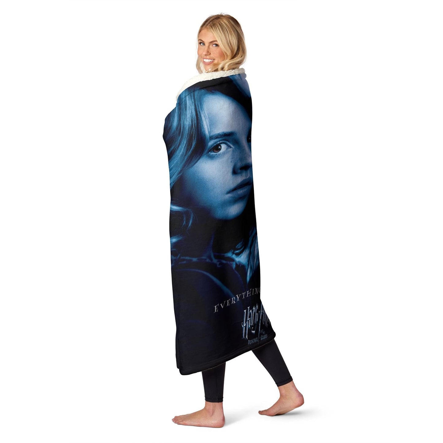Northwest Harry Potter Silk Touch Sherpa Throw Blanket, 50" x 60", Everything Will Change