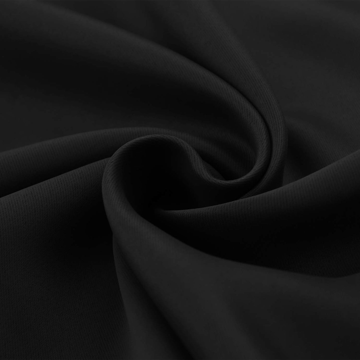 BGment Black Blackout Curtains 40 Inches Long for Kitchen Windows - Short Thermal Insulated Drapes with Rod Pocket Privacy for Cafe Bedroom Window, 42 x 40 Inch, 2 Panels