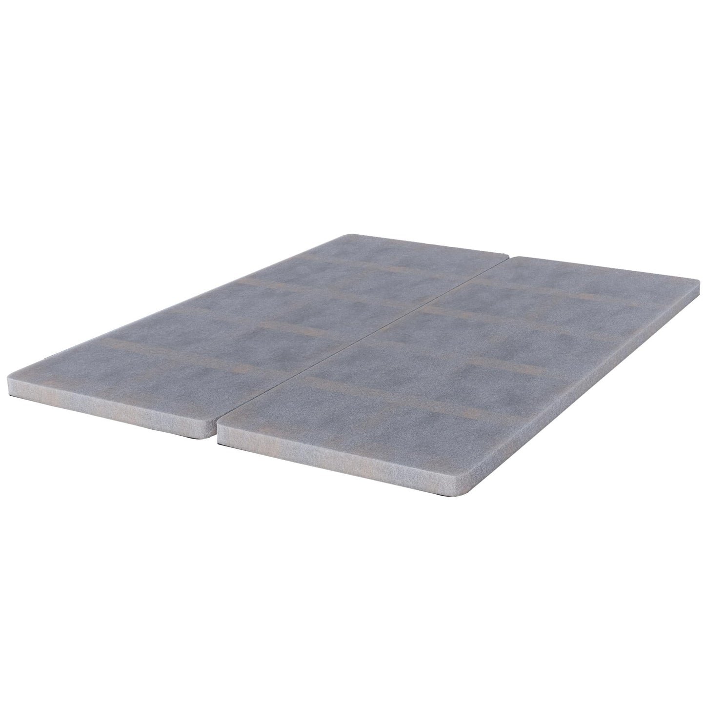 Nutan, 1.5-Inch Split Wood Bunkie Board for Mattress/Bed Fully Assembled, Improved Comfort and Support, Full, Grey