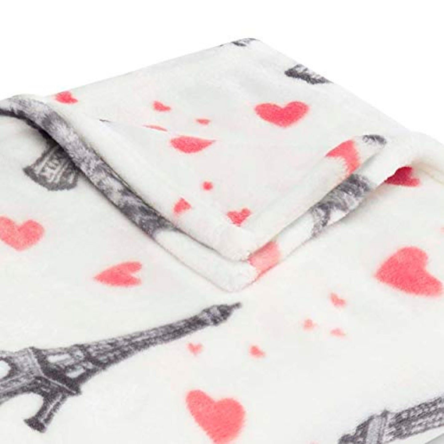 Betsey Johnson - Blanket, Buttery-Soft Throw Blanket for Couch or Bed, Boldly Plush & Oversized Bedding (Paris Love Pink, 50" x 70")
