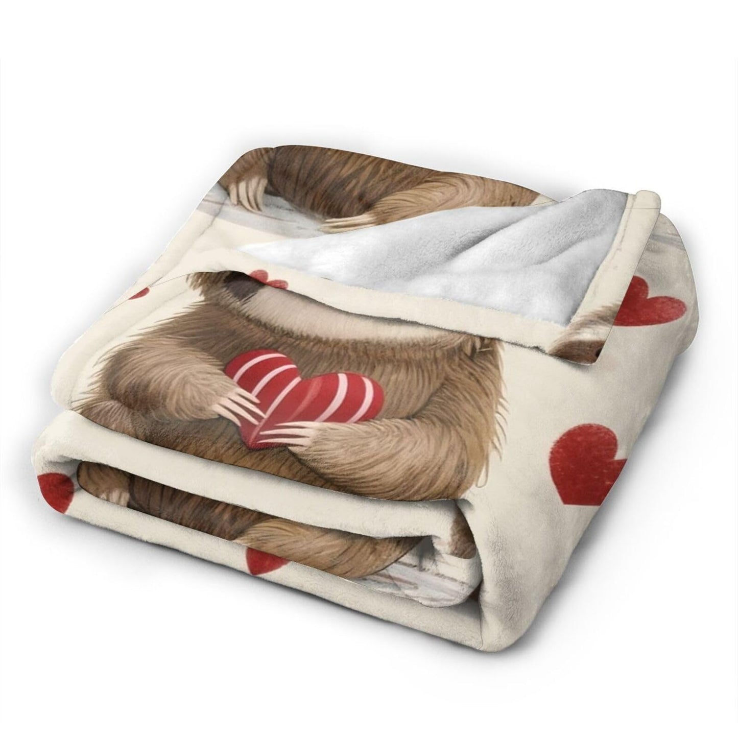 Sloth Blanket, Soft Plush Fleece Animal Throw Blanket - Cozy Warm Stuff Blankets Bedding Sloth Gifts for Women Girls Kids Adults 40"X50"