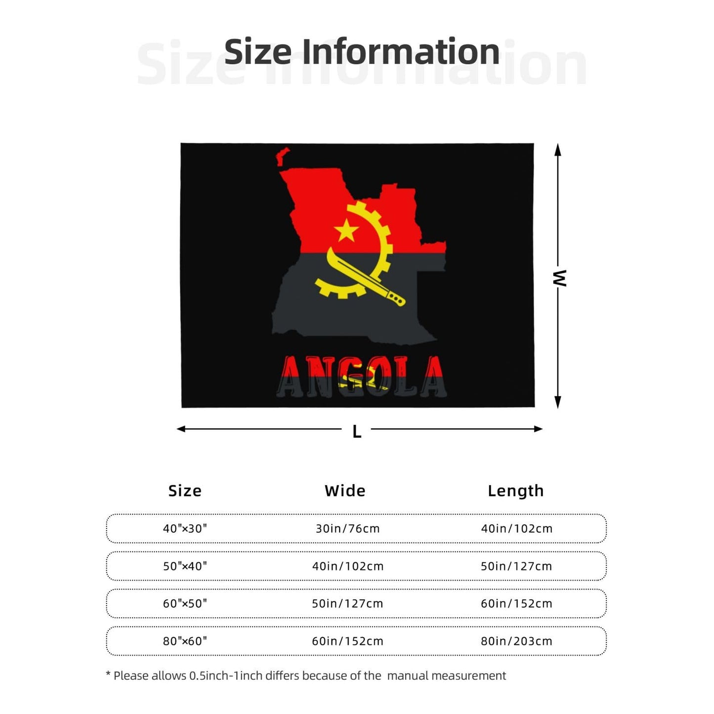 Angola Throw Blanket for Bed and Couch Warm Winter Style - Lightweight Cozy Blanket for All Seasons