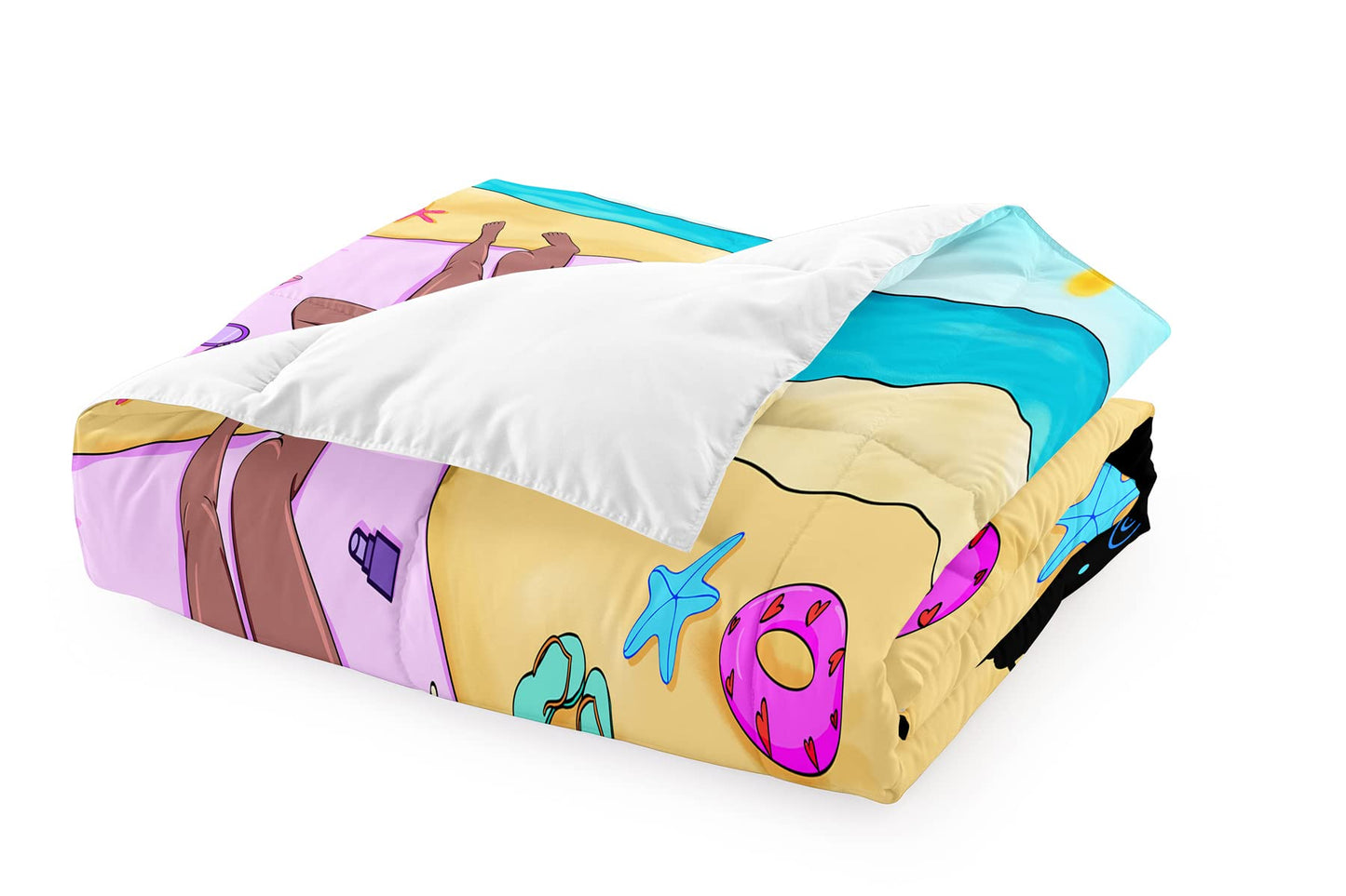 CAFCIOYG African Black Girls Comforter Set Twin African American Black Girls Bedding Set for Bedding Bedroom, All Seasons, 1 Comforter with 1 Pillowcase