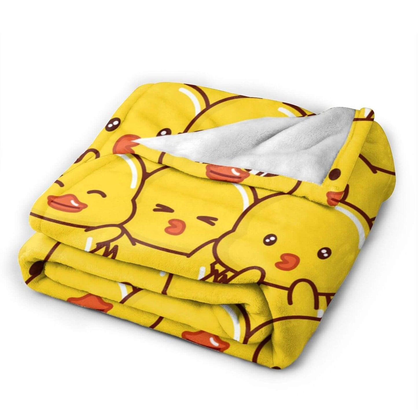Homieblanket Duck Blanket for Boys Girls, Cute Duck Themed Design Printed Throw Blankets for Kids Lap, Chair Sofa, Warm Soft Cozy Blanket, 40"x 50"