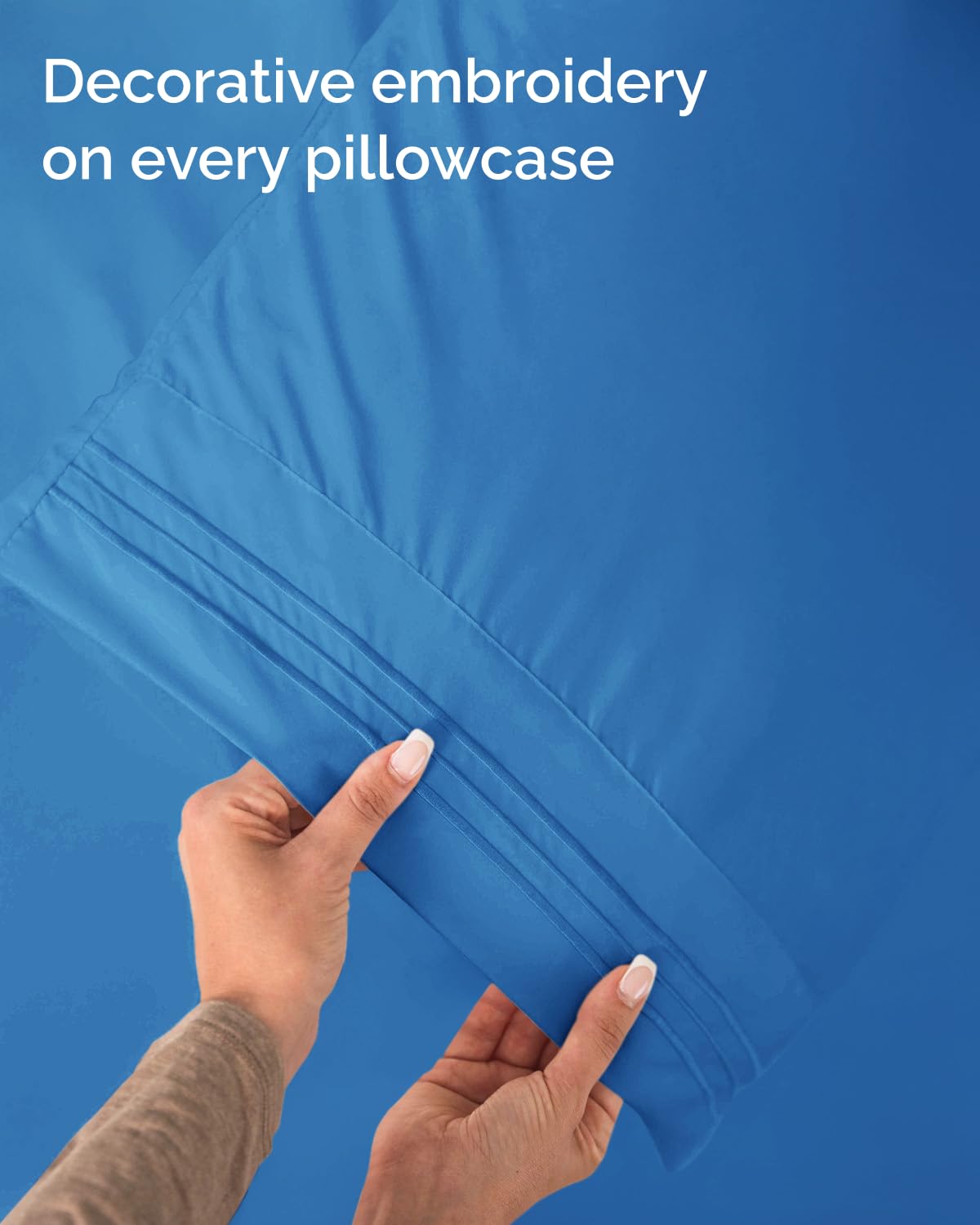 Twin Size 3 Piece Sheet Set - Comfy Breathable & Cooling Sheets - Hotel Luxury Bed Sheets for Women and Men - Deep Pockets, Easy-Fit, Soft and Wrinkle Free Sheets - Royal Blue Oeko-Tex Bed Sheet Set