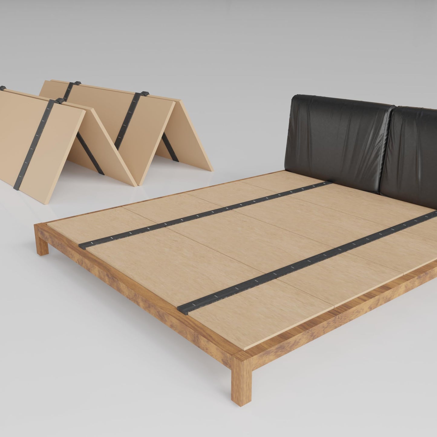 Greaton, Folding Bunkie Board – Low-Profile 74″ x 37.5″ Mattress Support Platform for Daybeds, Bunk Beds, Futons & Metal/Wood Frames – Prevents Sagging, Easy to Install & Store