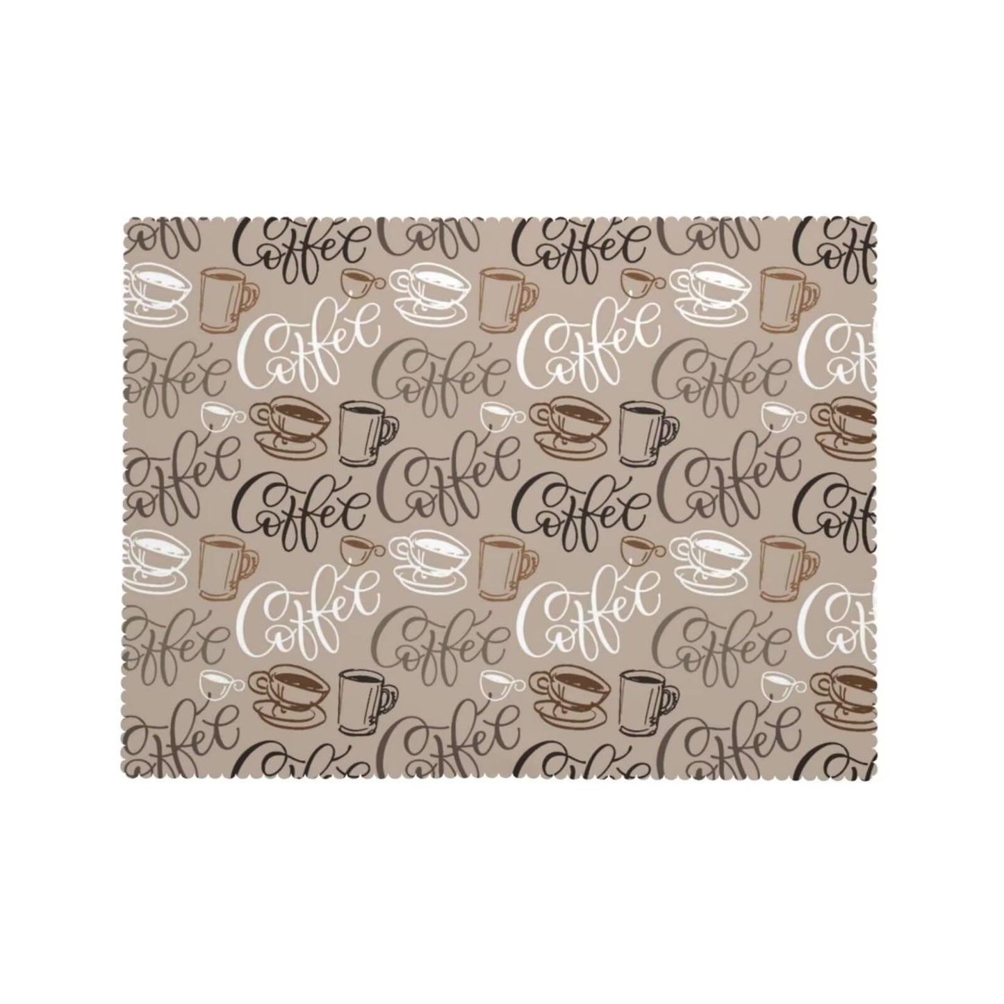 ZEJAYFEY Coffee Themed Rectangle Tablecloth Cute Brown Cup Coffee Beans Table Cloths Classic Farmhouse Style Washable Table Cover for Home Kitchen Dining Party Room Cafe Decor 54 x 72 Inch