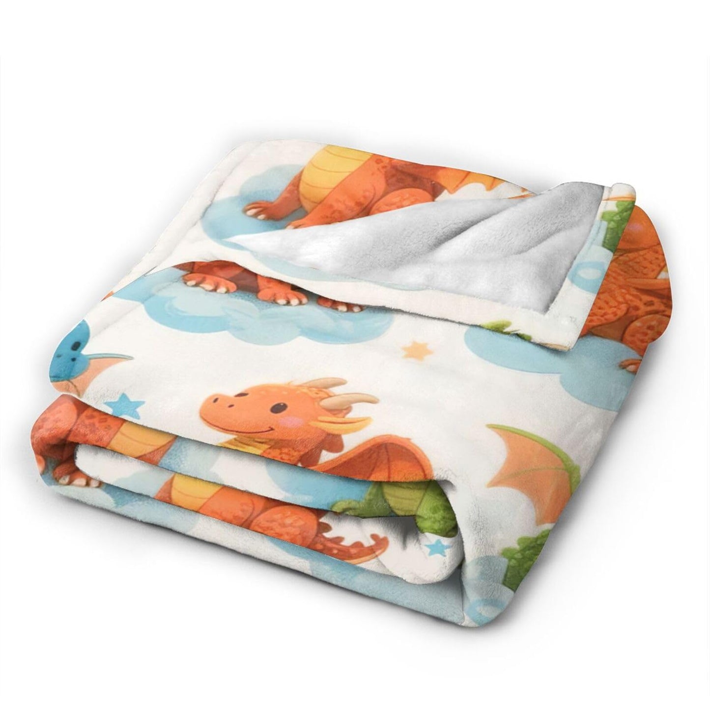 Dragon Blanket Dragon Gifts for Women Girls Cute Throw Blanket for Dragons Lover Soft Flannel Cozy Fleece Fuzzy Plush Warm Bedding Stuff for Kids Adults 40 x 50 Inch