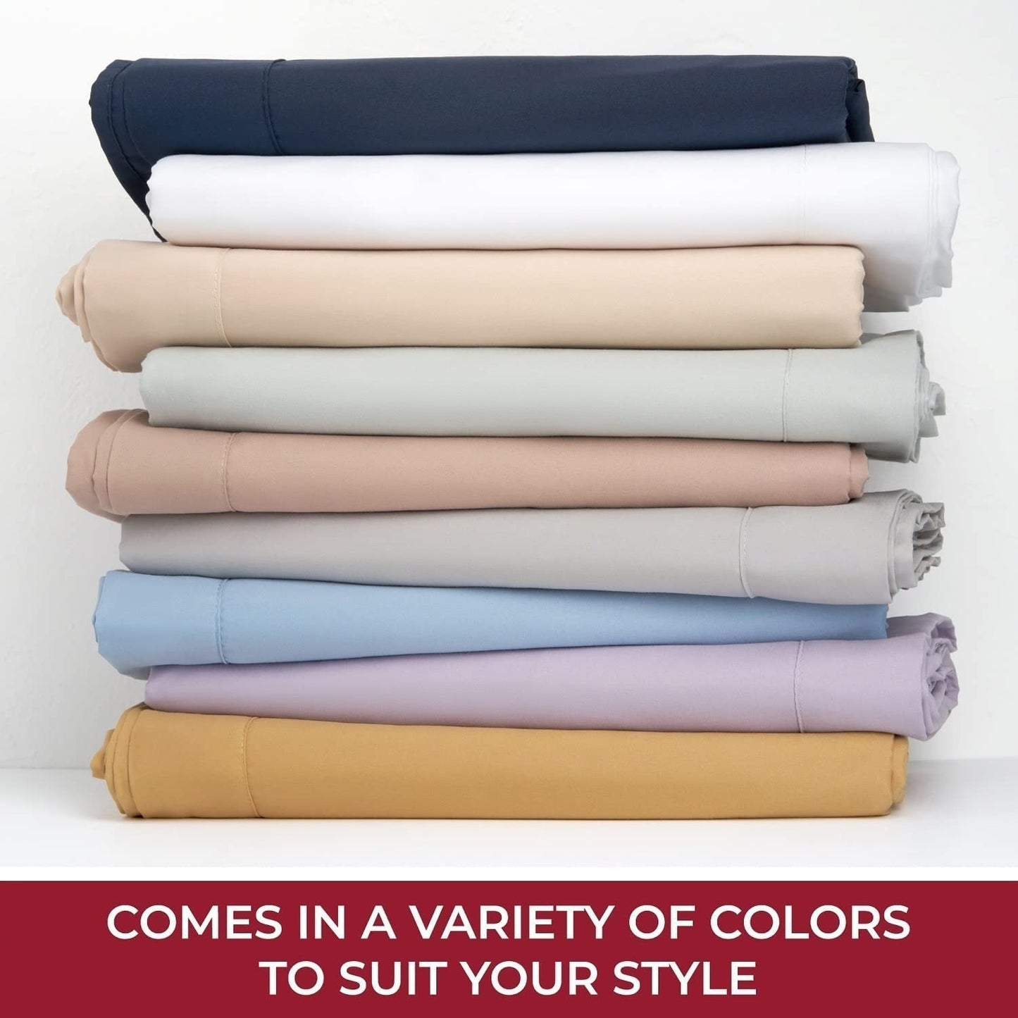 Mellanni Extra Deep Pocket King Fitted Sheet - Iconic Collection Bedding Sheets with up to 21 inch Deep Pocket - Soft & Cooling - Fade & Stain Resistant - 1 PC (King, Light Gray)