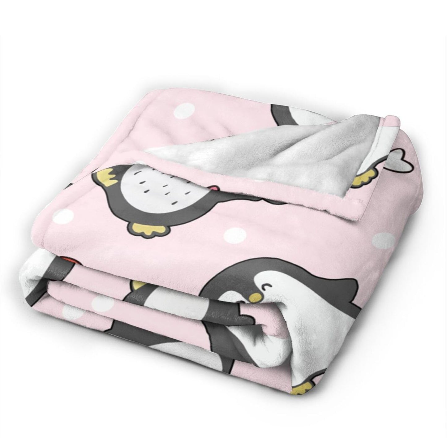 Penguin Blanket Penguins Throw Blanket Soft Warm Cozy Fuzzy Plush Penguin Throw Blanket Gifts for Girls Women Penguins Lightweight Fleece Flannel Gift Blankets for Kids Adults 40"X50"