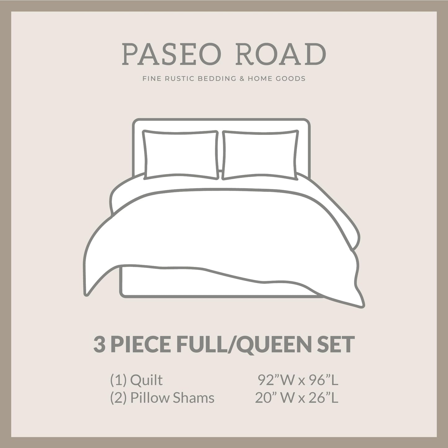 Paseo Road White Pine Rustic Bedding 3 Piece Full Queen Quilt Set, Cotton White Brown Bear Deer Pine Tree Woodland Print Cabin Bedding, Reversible Lodge Quilt Set with Pillow Shams
