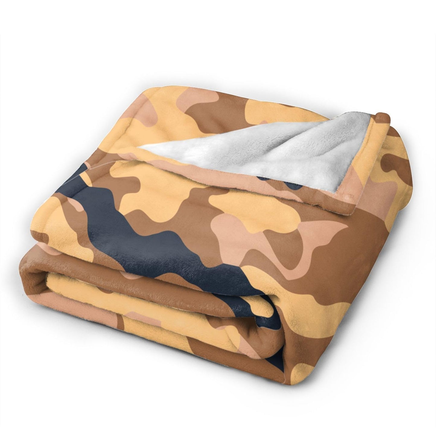 Perinsto Military Camo Throw Blanket Ultra Soft Warm All Season Camouflage Decorative Fleece Blankets for Bed Chair Car Sofa Couch Bedroom 60"X50"