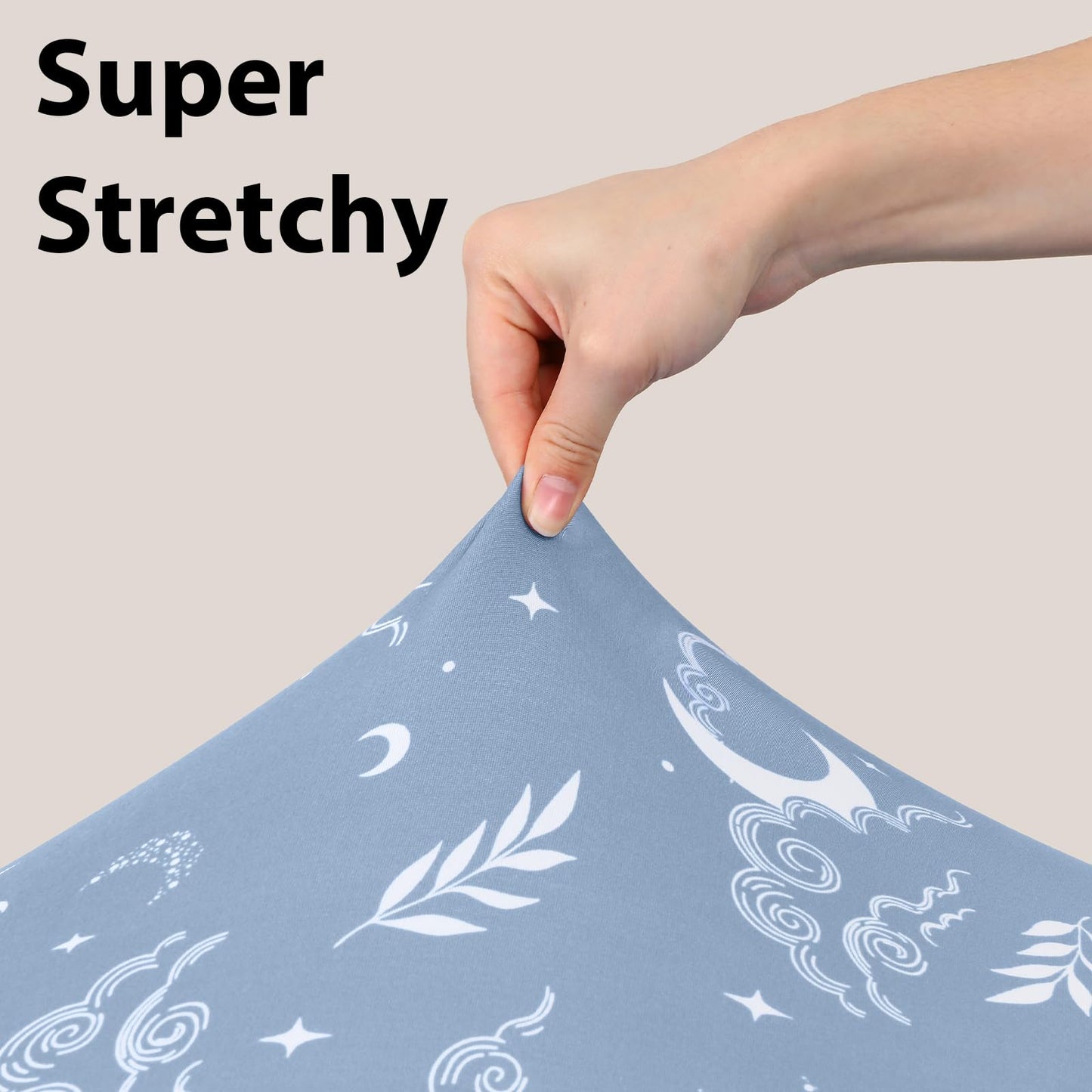 FIEMOL Baby Crib Sheets for Boys and Girls, 3 Pack Fitted Toddler Bed Sheets Neutral for 52”x28” Standard Crib and Toddler Mattresses, Super Soft Microfiber Green Starry Sky