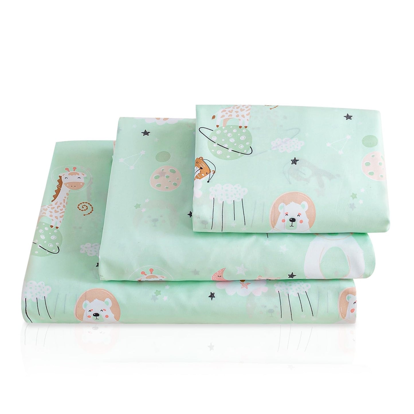 LONAVA Twin Sheet Set Kids - Starry Zootopia 3 Pieces Soft Cute Microfiber Bed Sheet for Boy Girls Teens, Oeko Texted Breathable Cooling Fabric & Deep Pocket Full Elastic Sheets