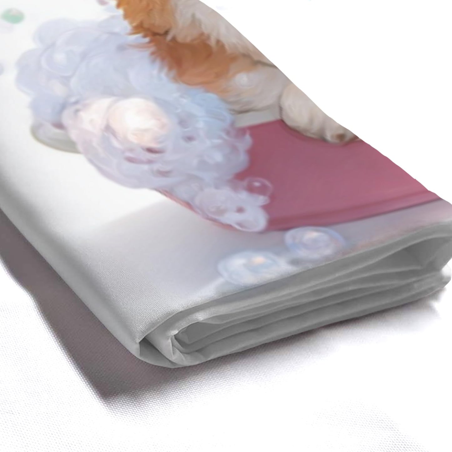 Wordatu Funny Corgi Shower Curtain Decor Fabric Bathroom Curtains, Kids Children Cartoon Waterproof 72x72 inch with 12 Hooks