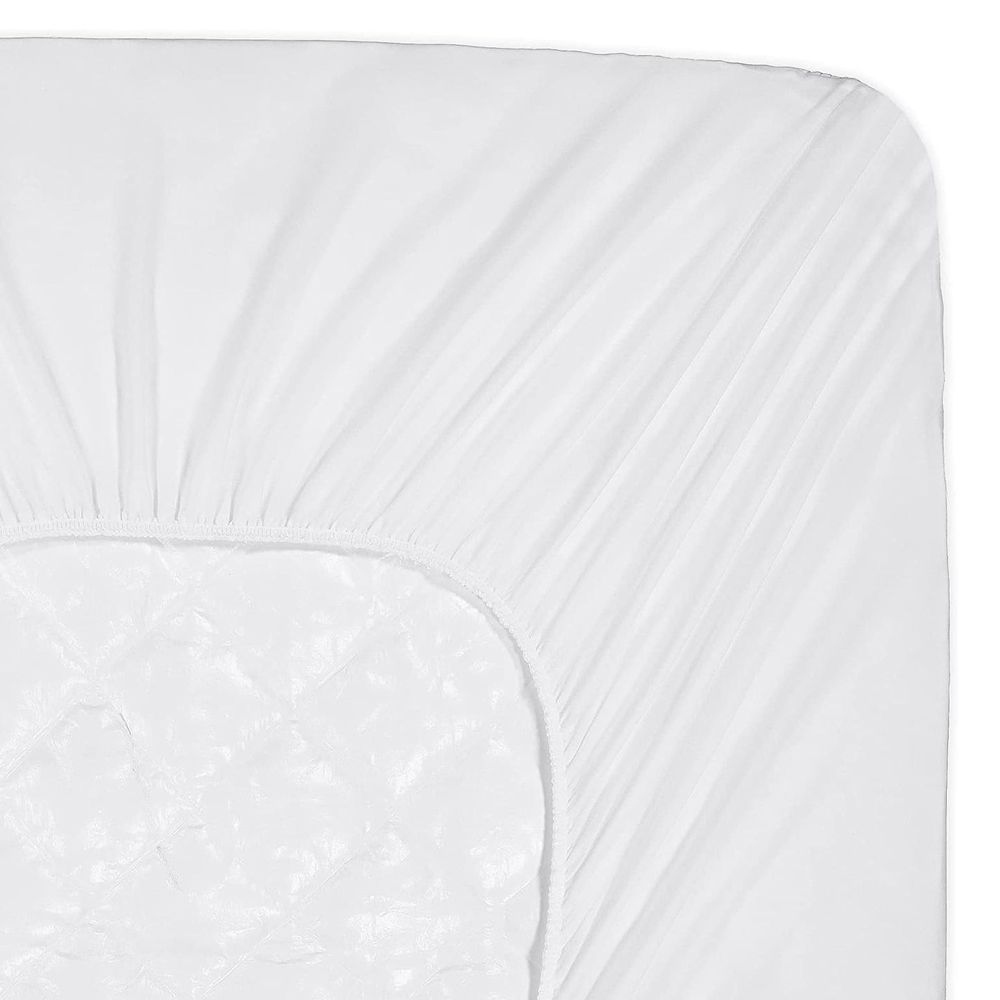 SERTA Power Clean Triple Action Quilted Soft Waterproof Mattress Pad Protector, Moisture Wicking Protection with 15" Deep Pocket, Full, White