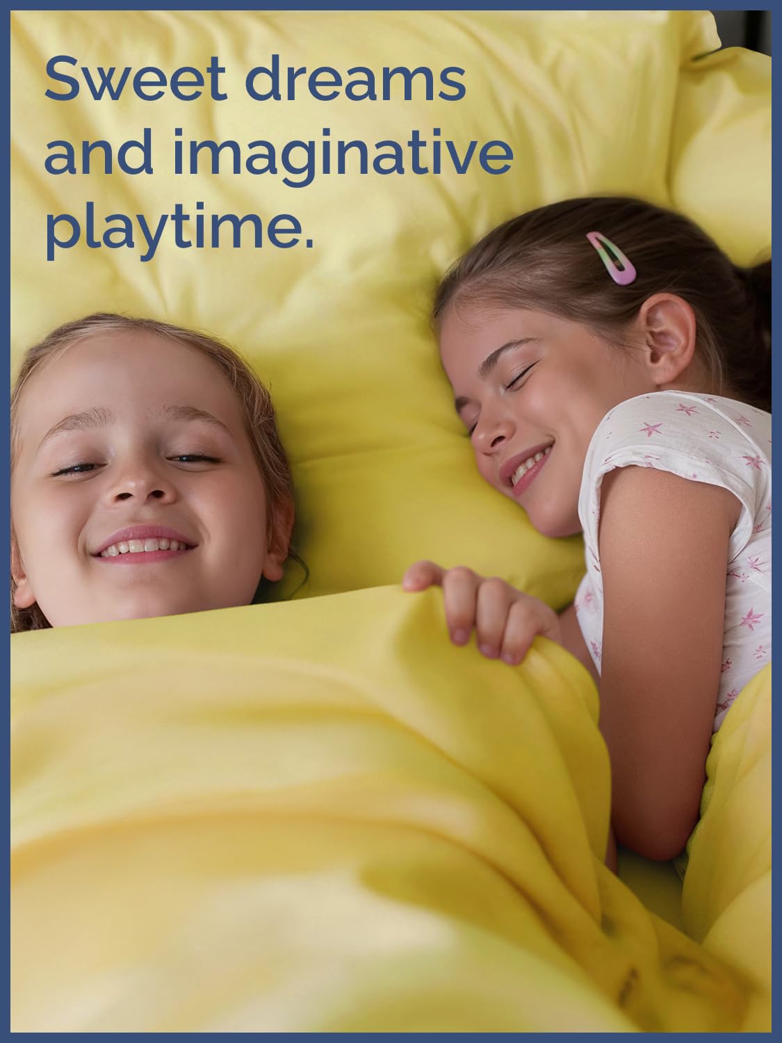 Kids Twin Size Bed Sheet Set - 3 Piece Kids Loft Bed Sheets - Solid Yellow Themed Bedding - Soft, Cute and Cozy - Breathable and Machine Washable - Bedding for Boys, Girls, Teens & Toddlers - Oeko-Tex