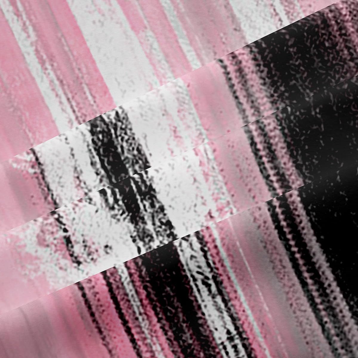 Feelyou Abstract Curtains for Bedroom Living Room Modern Abstract Art Blackout Darkening Drapes Pink Gray White Window Treatments, 2 Panels 38 x 45 Inch Luxury Room Decor