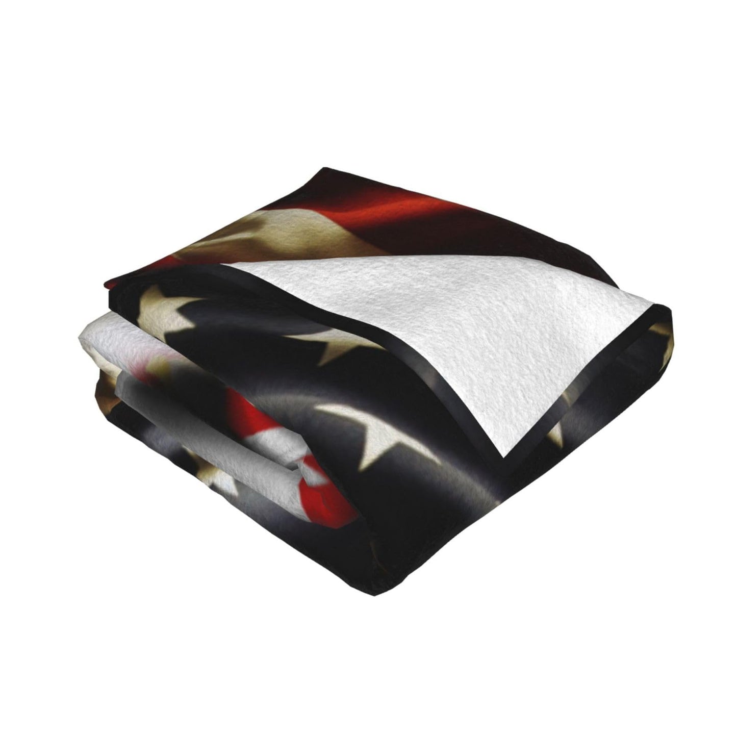 America Flag Poland Flag Throw Blankets Vintage for Bed & Couch Warm Winter Style - Lightweight Cozy Blanket for All Seasons