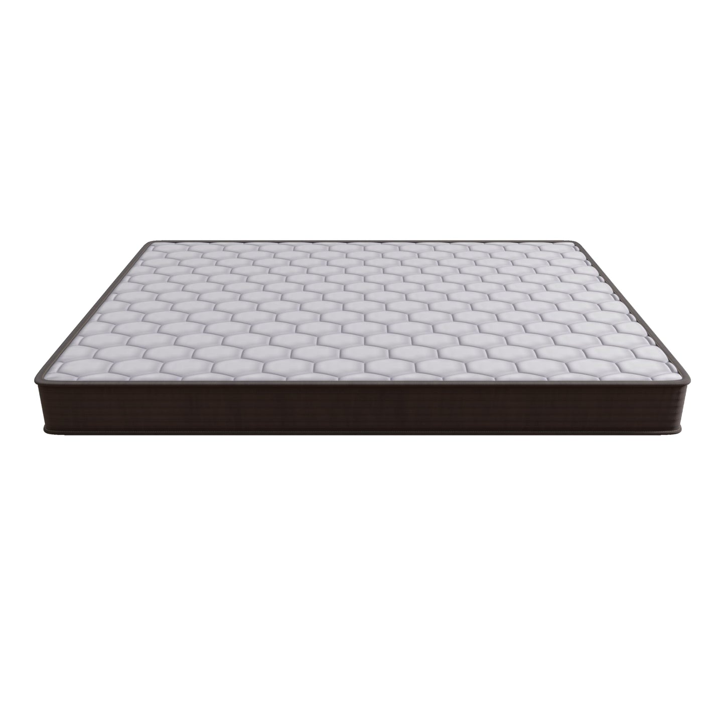 6 Inch Twin Pocket Spring Mattress, Soft-Medium Firm Hybrid Pocket Coil Mattress with Foam Layer, Motion Isolation Support Bed Mattress, White