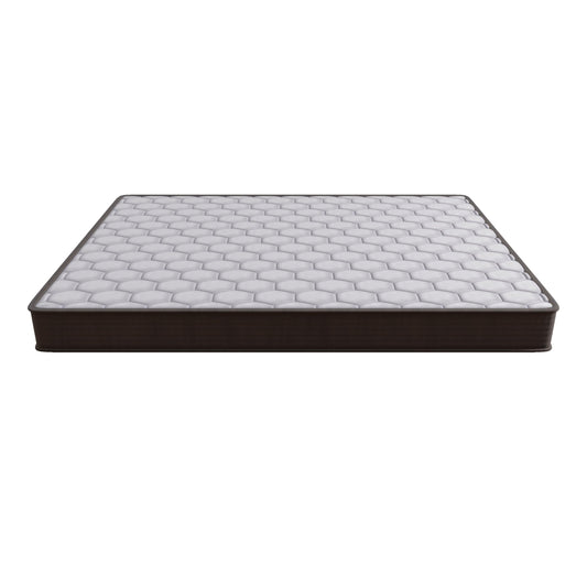 6 Inch Twin Pocket Spring Mattress, Soft-Medium Firm Hybrid Pocket Coil Mattress with Foam Layer, Motion Isolation Support Bed Mattress, White