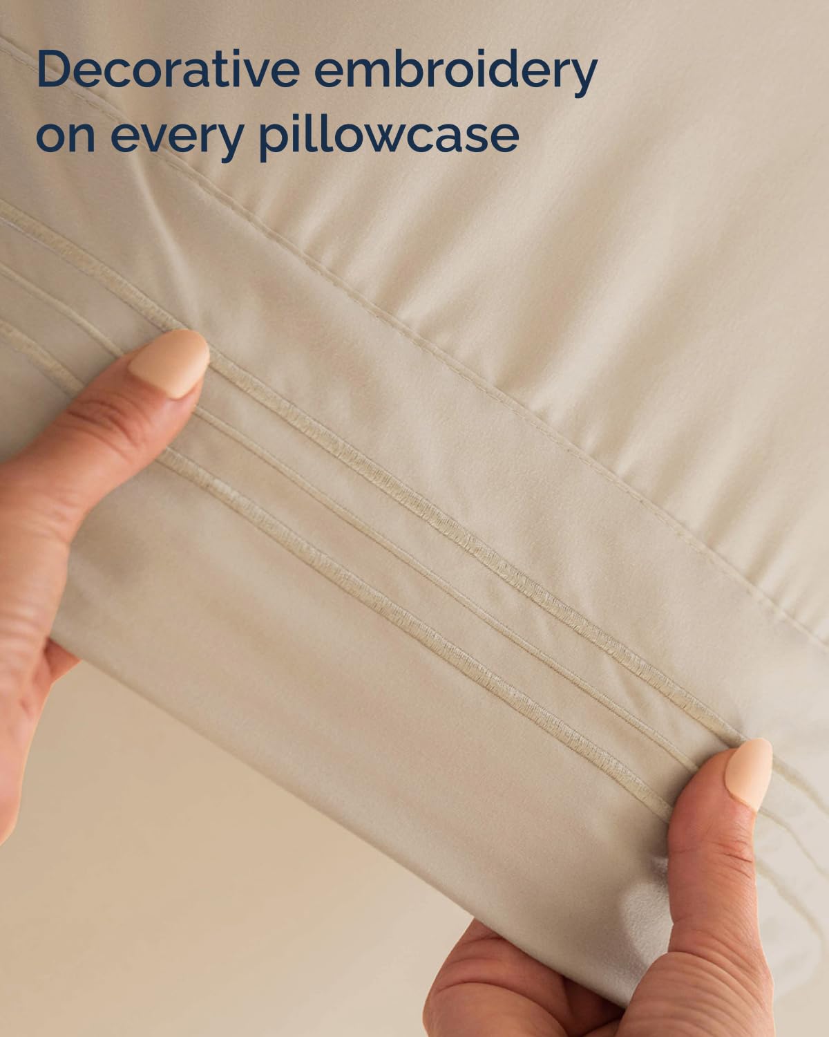 Full XL Bed Sheet - 4 Piece Full XL Bed Sheets Set - Ultra-Soft, Comfy, Breathable & Cooling - Hotel Luxury Bedding for Women & Men with Deep Pockets - Wrinkle Free & Fade Resistant - Oeko-Tex - Wheat