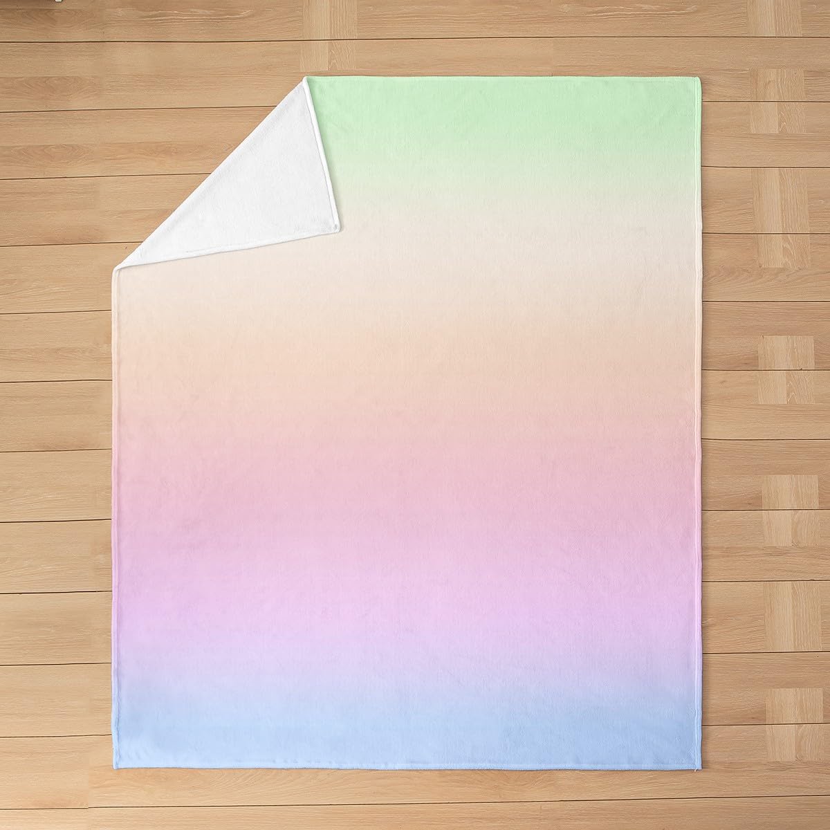 Rainbow Texture Throw Blanket Colorful Gradient Patchwork Plaid Fleece Blanket for Kids Girls Teens Adults Simple Geometric Stripes Grid Flannel Blanket for Housewarming Twin 60x80