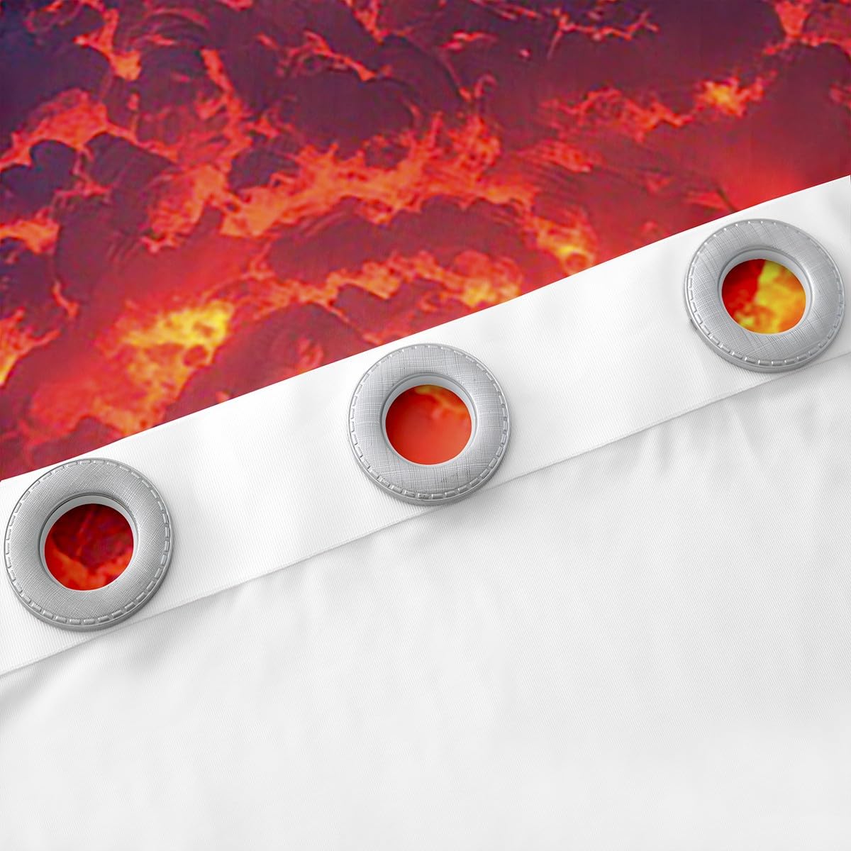 Erosebridal Fire Tornados Curtains 38" Wx45 L,Burning Tornado Window Curtains Drapes,Nature Scenery Bedroom Room Decor for Kids Boys Adults