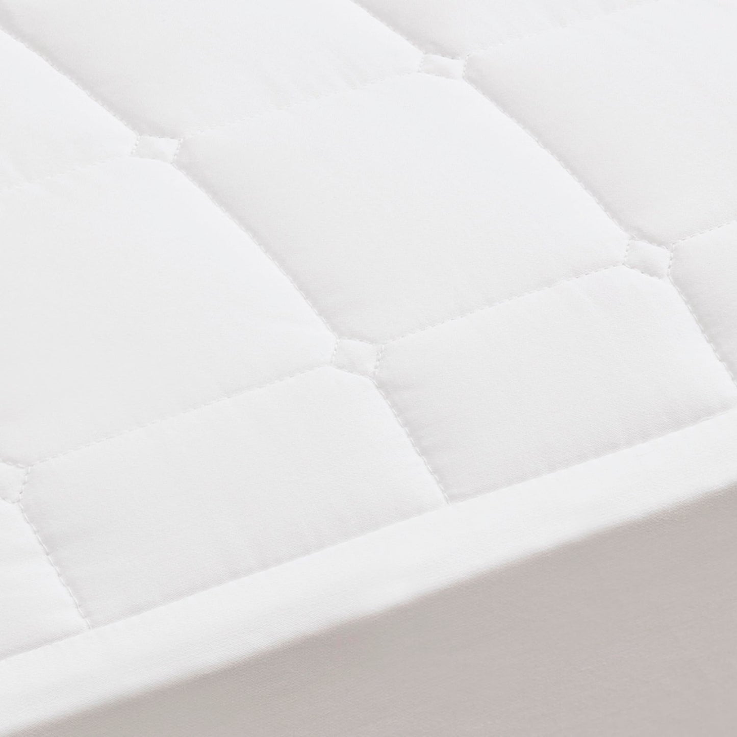Boll & Branch Mattress Protector - King Size, White Cover - 1 Fitted Protector Included -Padded Fill, Soft, and Breathable - Hypoallergenic and Safe for Sensitive Skin