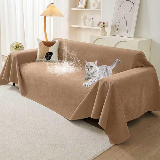 Warmstar Couch Protector from Cat Claws, Waterproof Couch Cover Anti Slip,Couch Cover 3 Cushion Sofa Washable,Anti-Scratch Pet Sofa Cover Heavy Duty,91"X150", Brown
