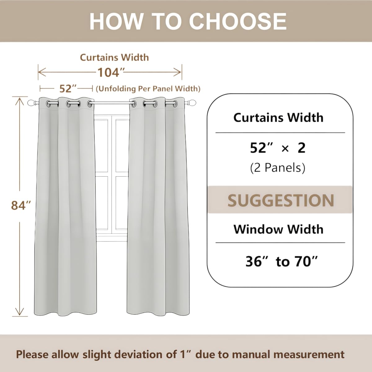Erosebridal Golden Brown Geometric Blackout Curtains Abstract Color Blocking Window Curtains 52" Wx84 L Kids Adults Rustic Lattice Window Treatments Drapes for Room Stylish Patchwork Artwork 2 Panels